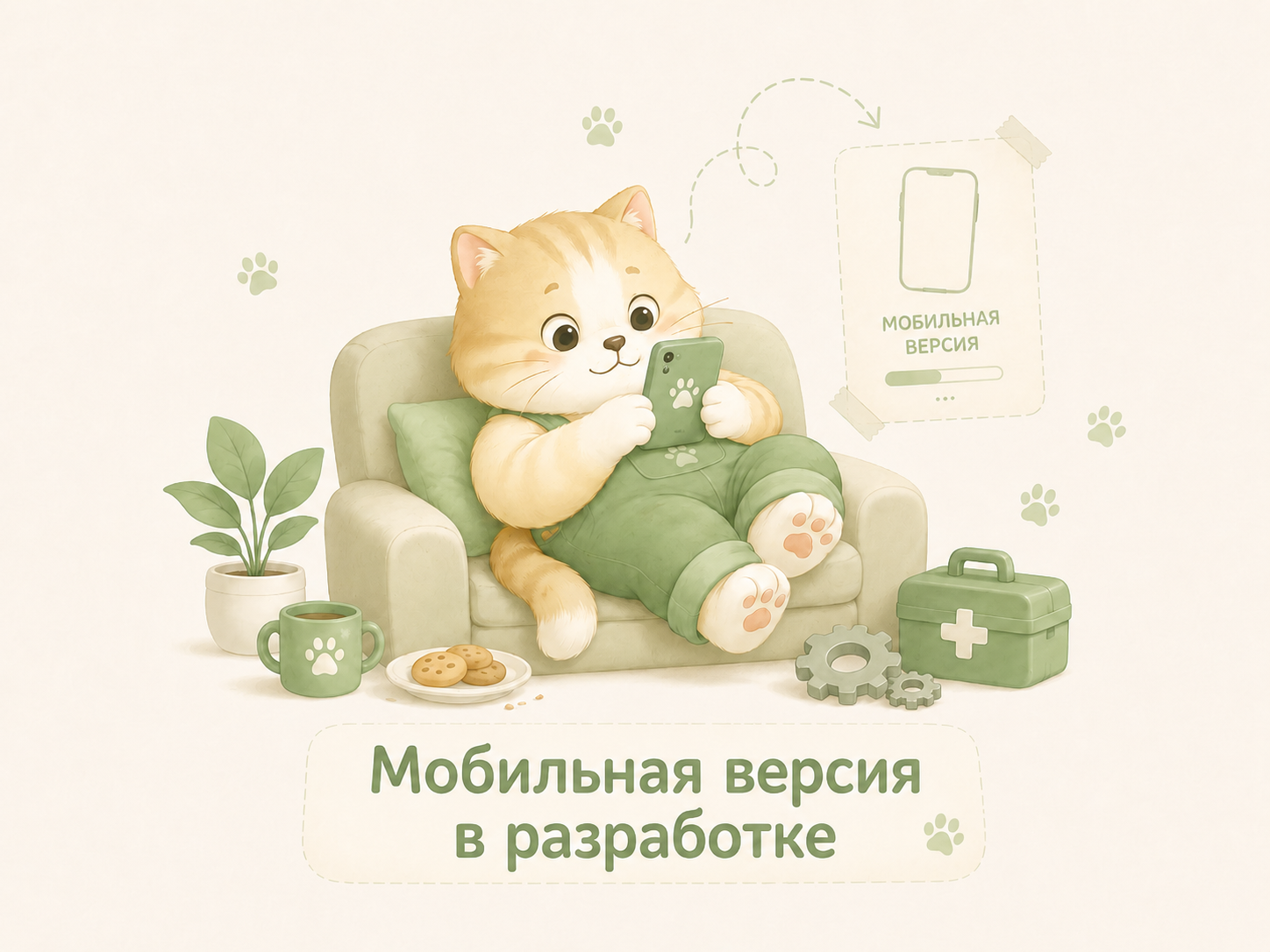 Мобильная версия в разработке